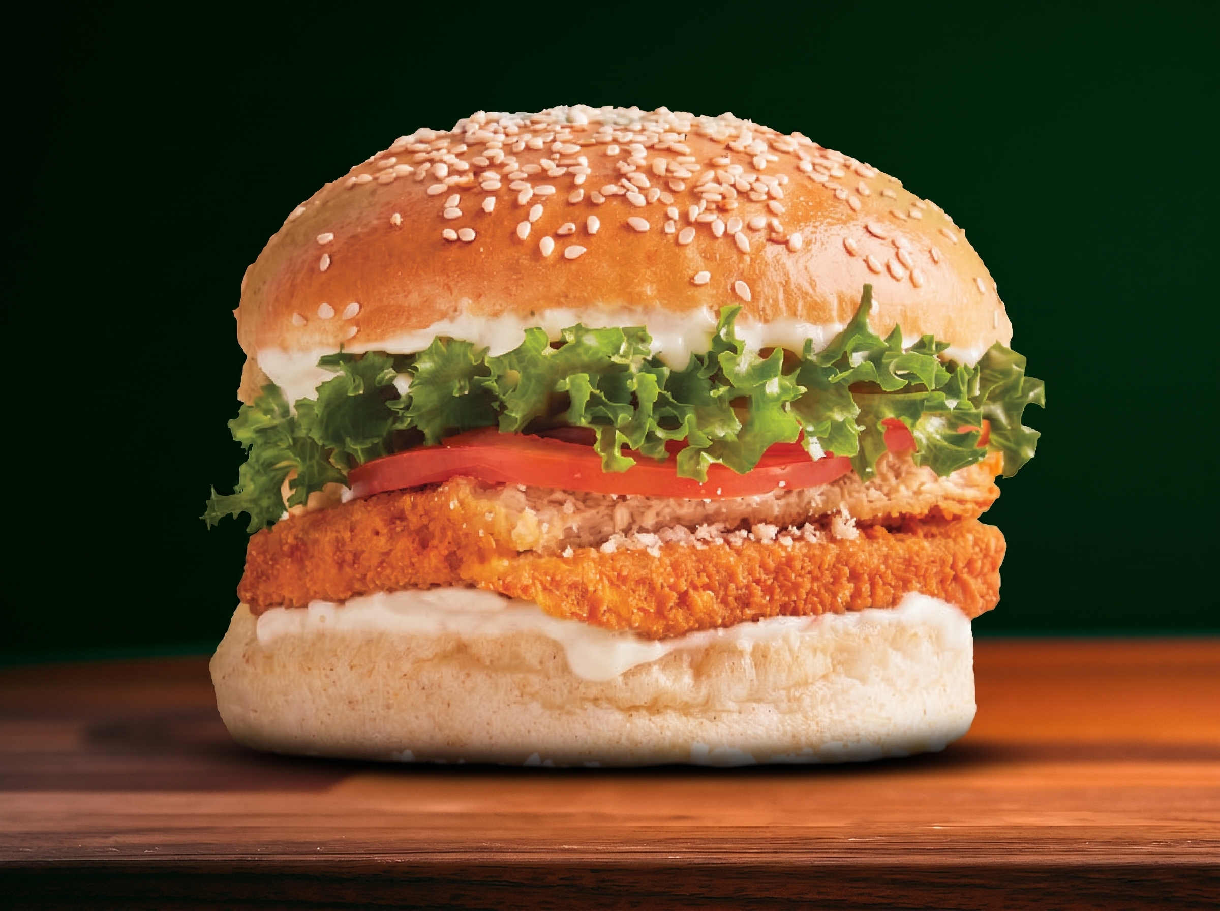 Chick'n Caesar Burger